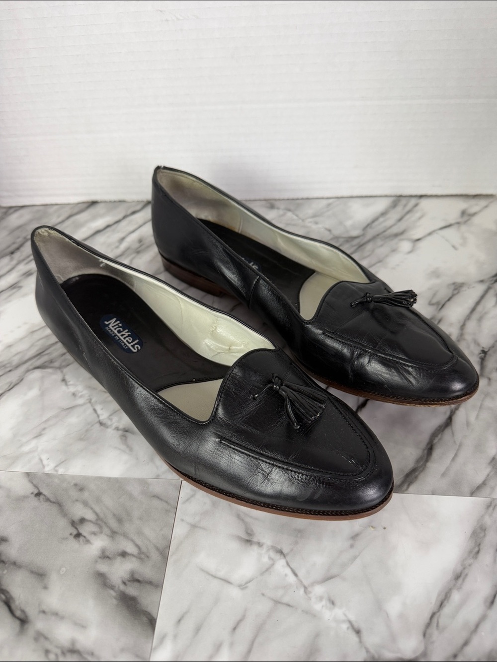 Vintage Nickles brand women’s tassel loafers